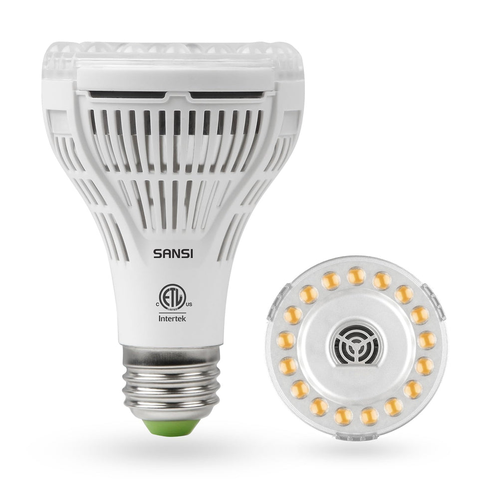 SANSI Grow Light full-spectrum 15W supports indoor seedlings with natural daylight feel.