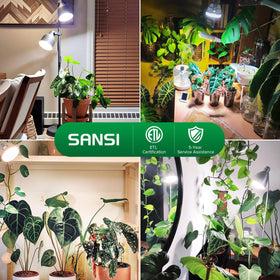 Low infrared emission reduces heat around plants, supporting closer placement.