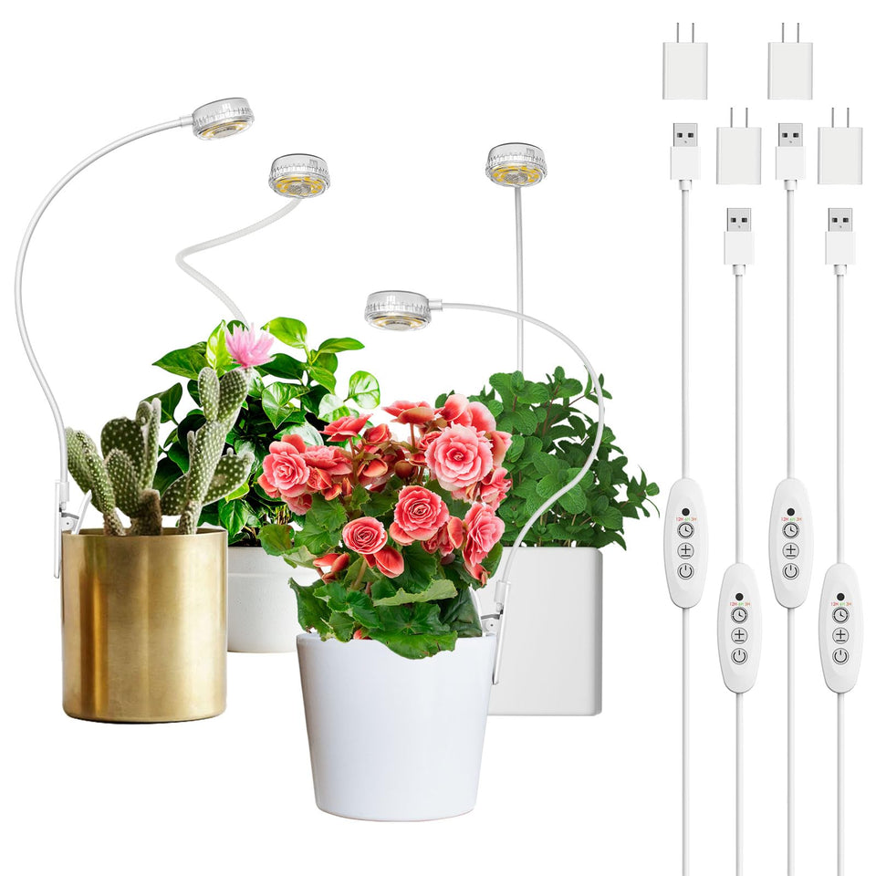 SANSI full-spectrum clip-on grow light for indoor plants delivering balanced growth