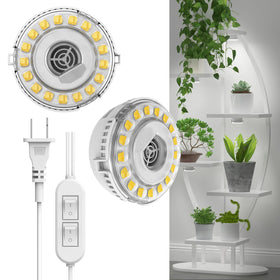 SANSI LED puck grow light with ceramic tech for efficient heat dissipation.