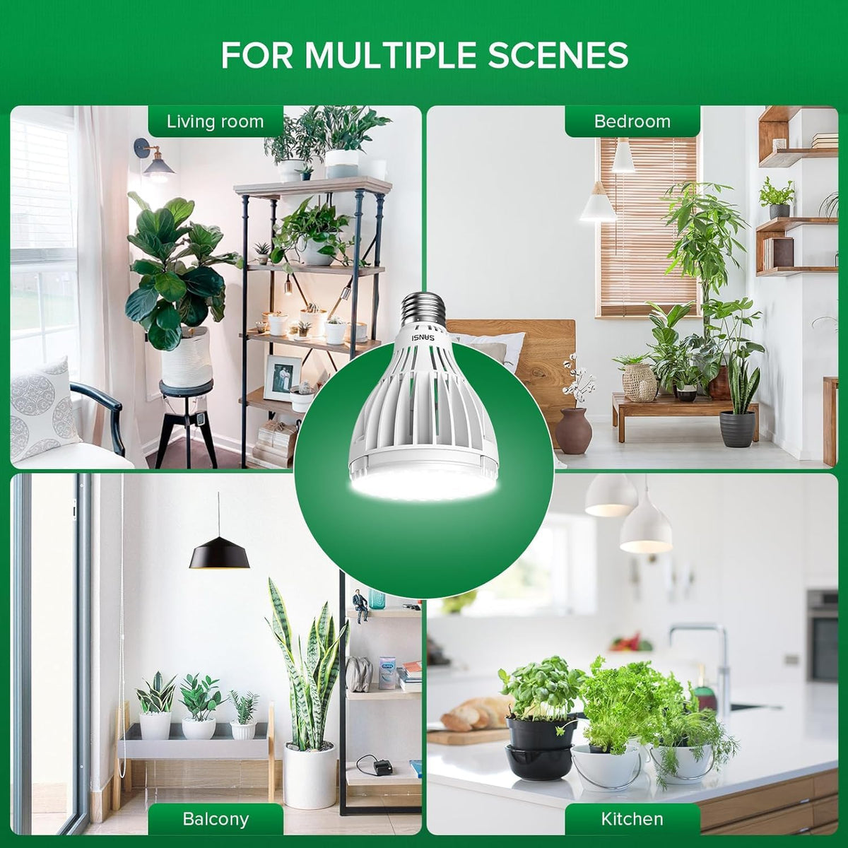 SANSI grow light supports year-round indoor cultivation