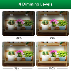 SANSI Puck Grow Light mounted on shelf for flexible indoor placement