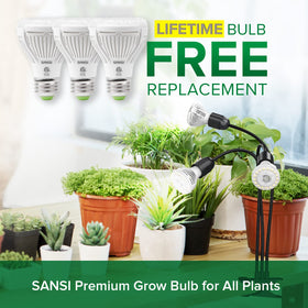 SANSI replaceable bulbs save money by letting you swap bulbs as needed.