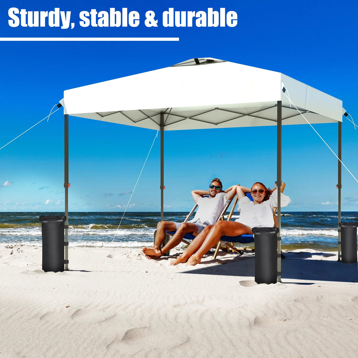 SANUMY four-pack canopy weights ready for fast setup