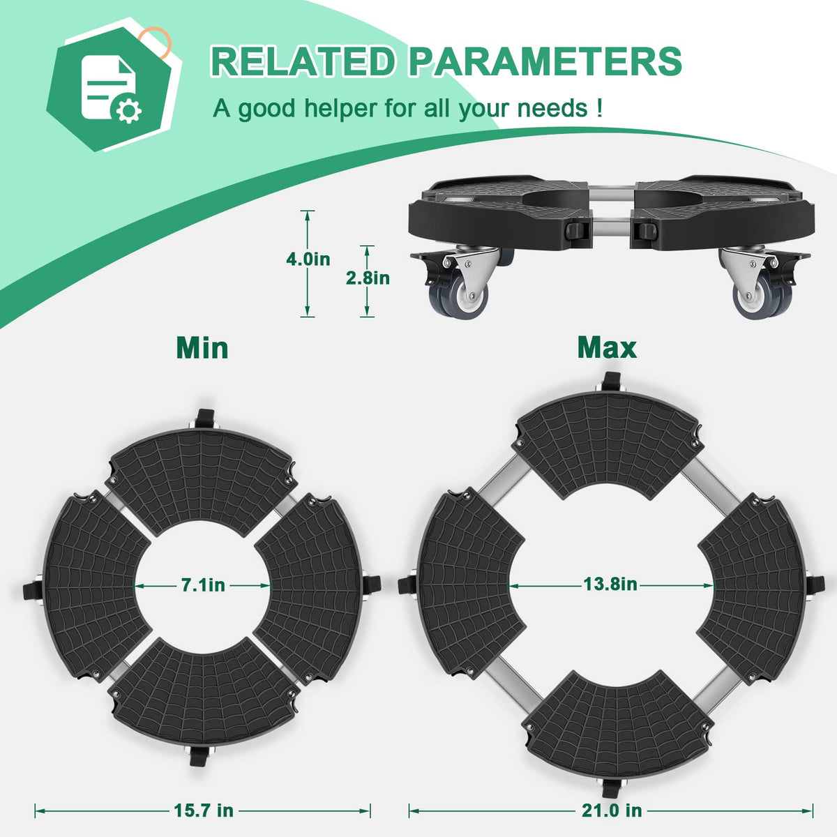 Sanyi caddy with four brakes preventing slipping during movement
