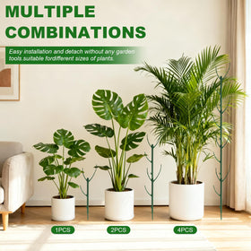 sanzkjic green plastic plant stake offers a discreet garden solution.