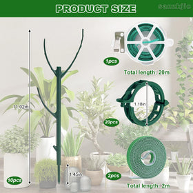 Sanzkjic weather-resistant plastic stakes blend with greenery