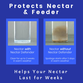 Nectar Defender label showing DIY nectar recipe