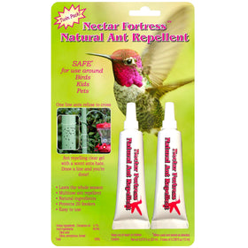 Sapphire Labs Nectar Fortress line application protects hummingbird feeders from ants.