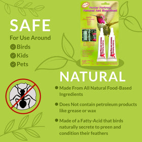 Sapphire Labs Nectar Fortress clear gel on a feeder remains unobtrusive to birds.