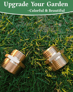 SARANICE 2-pack garden adapter keeps extra fittings handy.