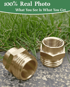 Saranice rust-resistant brass adapter suited for garden hoses and sprinklers