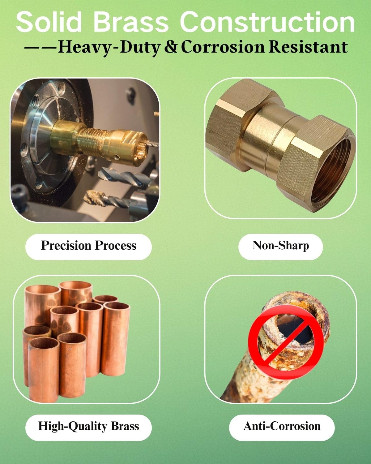 Saranice durable brass hose connector designed for year-round outdoor use