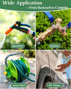 Saranice extended hose connection with double female end for longer reach