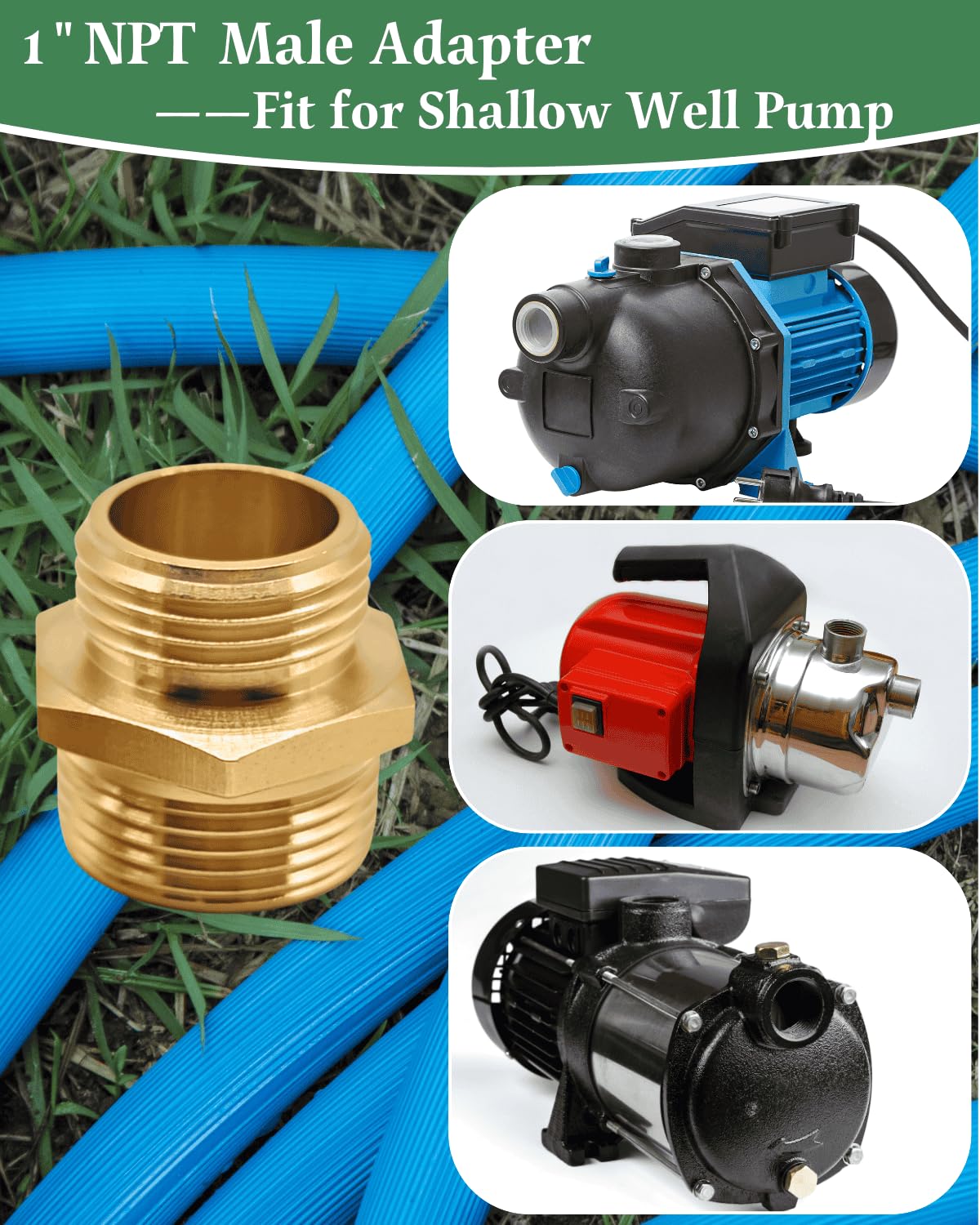 SARANICE GHT to NPT connection closeup for versatile garden setups.