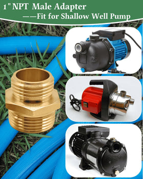 SARANICE GHT to NPT connection closeup for versatile garden setups.