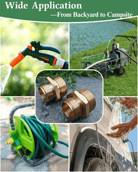SARANICE pump-to-hose connection ready for quick irrigation.