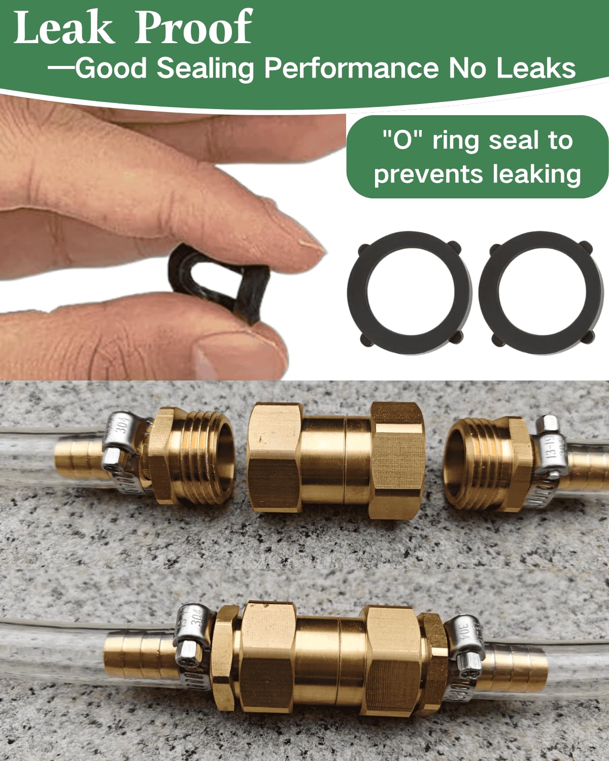 Saranice tool-free install hose adapter grips easily with gloves