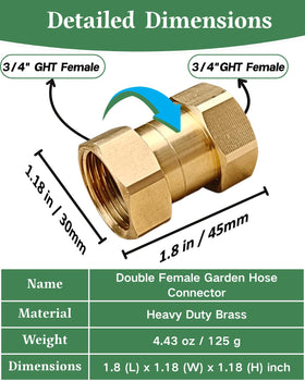Saranice water adapter suitable for RV, pool, and sprinkler connections