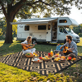 Sarben outdoor rug 4x6 lightweight and foldable for camping and travel
