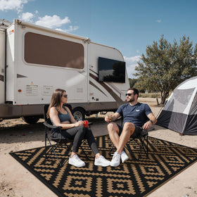 Sarben outdoor rug 4x6 waterproof surface and easy cleanup with hose or cloth