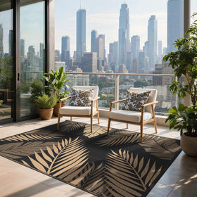Sarben outdoor rug used in camping setup showing lightweight portability