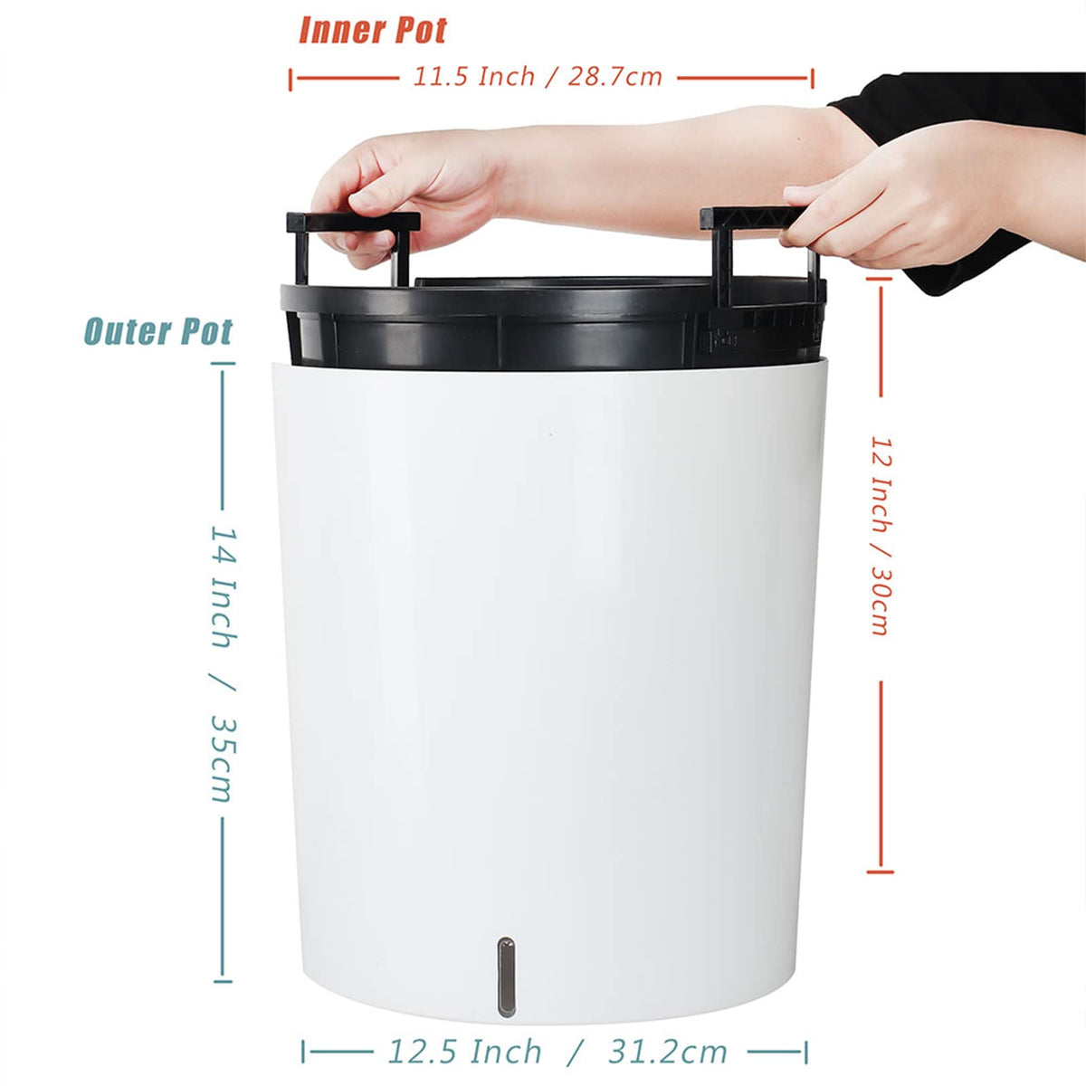 Sarosora indoor friendly planter for living rooms and offices