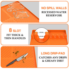 Easy-clean silicone mat suitable for dishwasher and quick maintenance