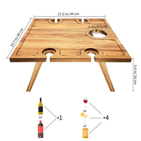 SASIDO sturdy acacia finish, resistant to wear and tear.