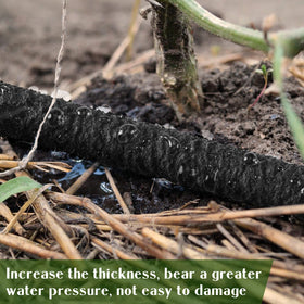 Sasylvia flexible drip tubing laid in a garden bed