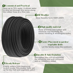 Sasylvia 100 ft irrigation kit suitable for raised beds and planters.