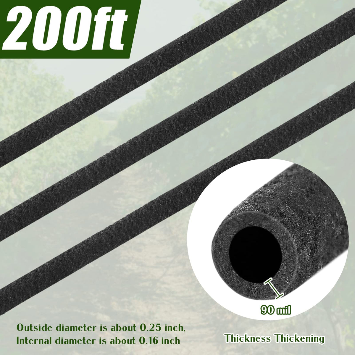 Sasylvia flexible one-quarter-inch drip tubing for adaptable garden layouts