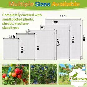 SATOCVAY four-pack 4x5 ft netting ready for multiple crops