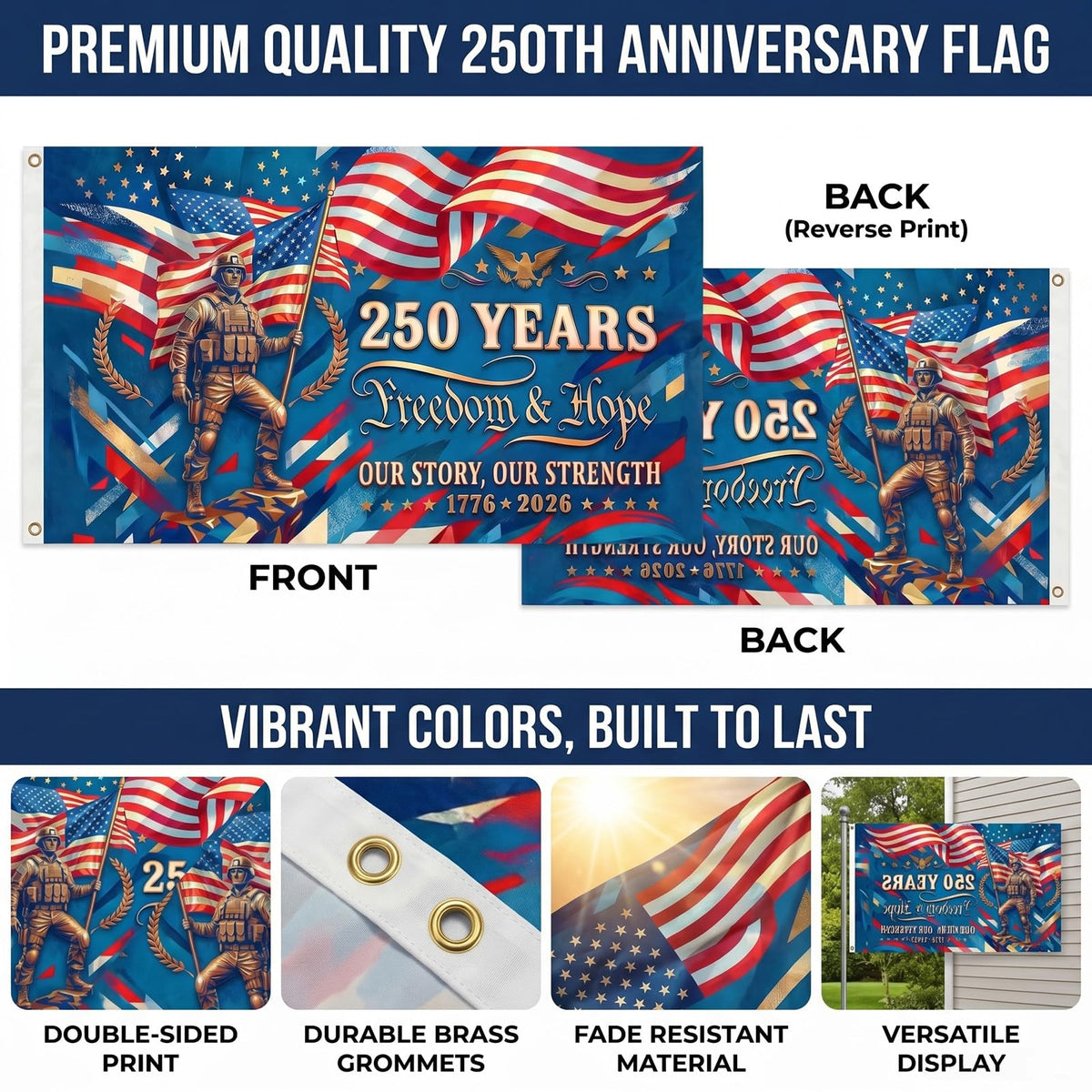Satumho durable fade-resistant material flag for outdoor use.