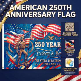 Satumho USA 250th flag for home outdoor decoration.