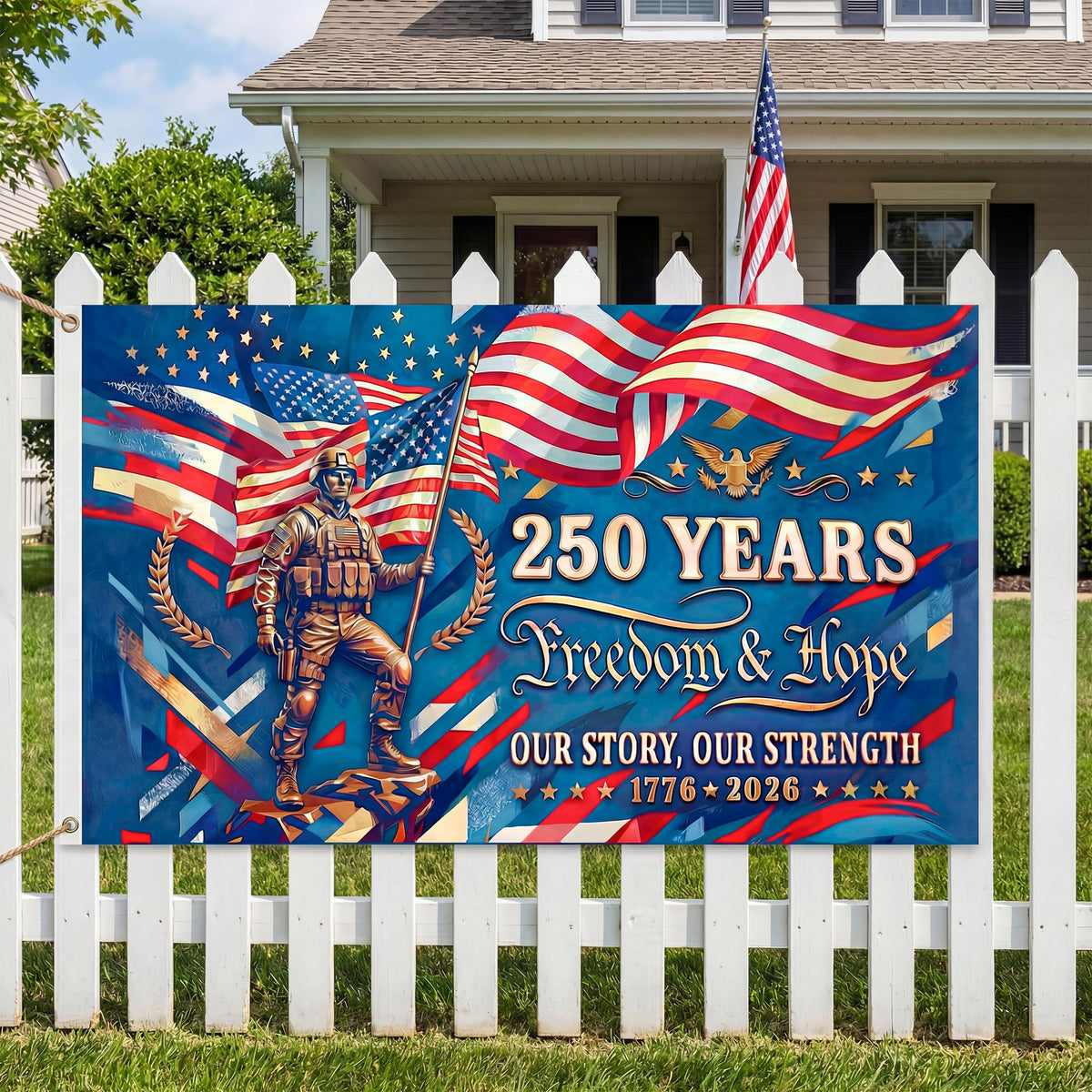 Satumho outdoor flag decor for celebration displays.