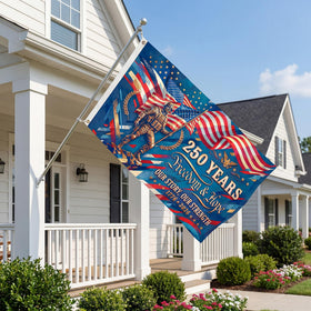 Satumho outdoor patriotic banner yard decor enhances celebrations.