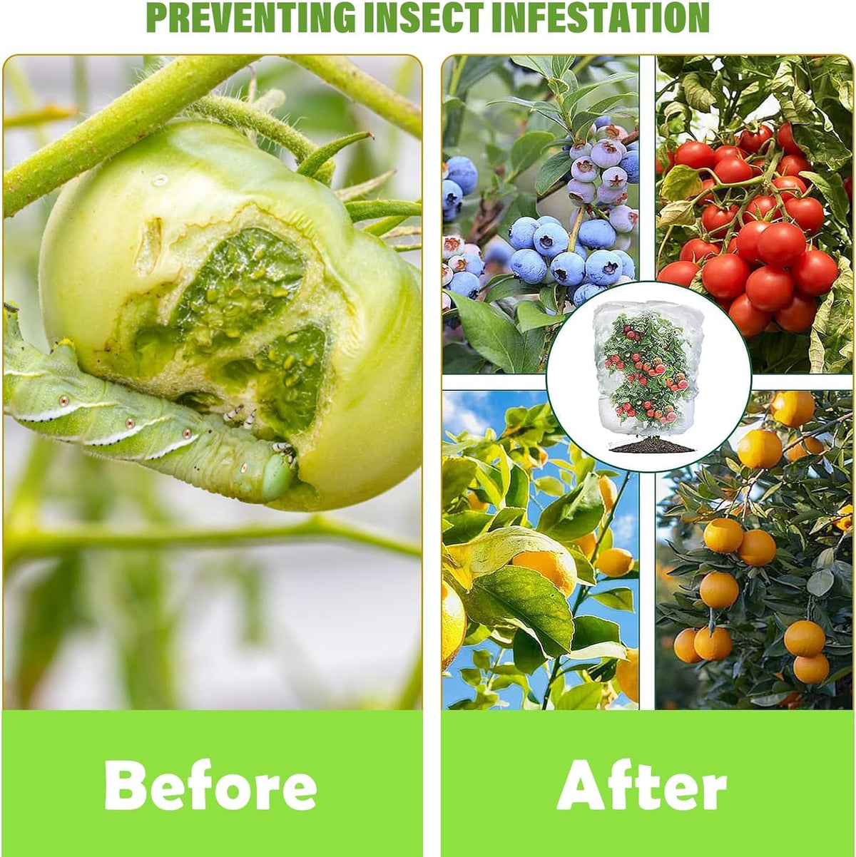 SATXTREM airflow-friendly garden netting maintains sun and air flow for healthy growth