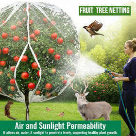 SATXTREM two-pack garden netting unrolled for easy assembly and versatile yard protection