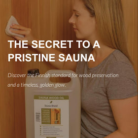 Sauna Shield moisture barrier protecting wood benches from moisture and stains