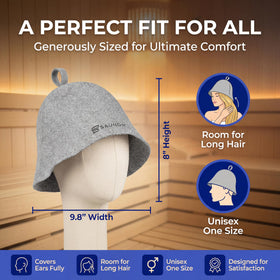 Moisture-wicking feature of SAUNOM hat helps stay dry.