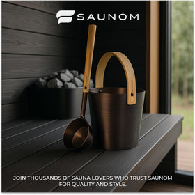 SAUNOM premium rocks ready to use in a clean box