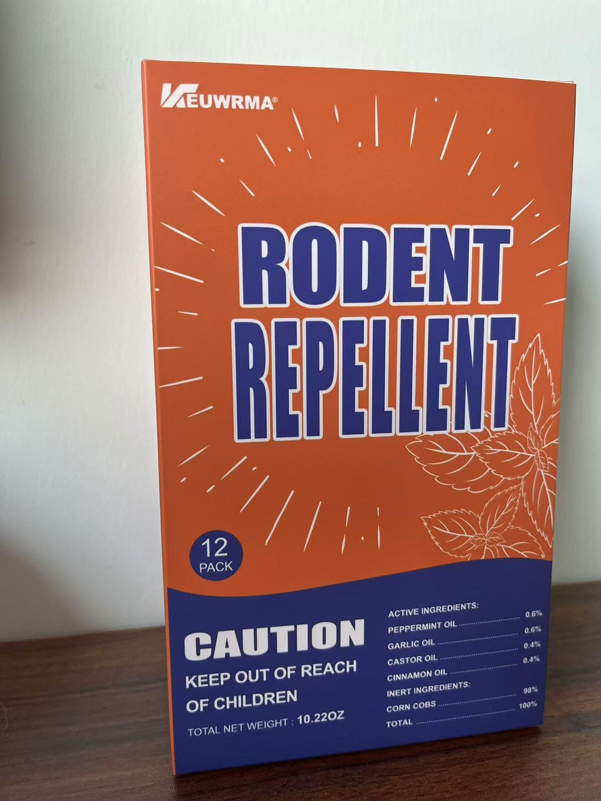 SAUPUSE peppermint oil pouch repels mice in vehicles