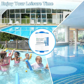 Savener 50-micron filtration layer enhances fine-particle removal in spa water.