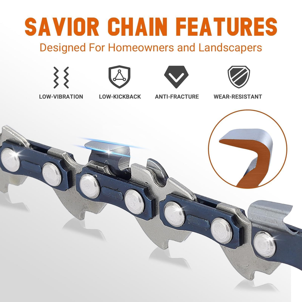 Savior 10-Inch S40 chain for Remington RM1035P quick wood cutting