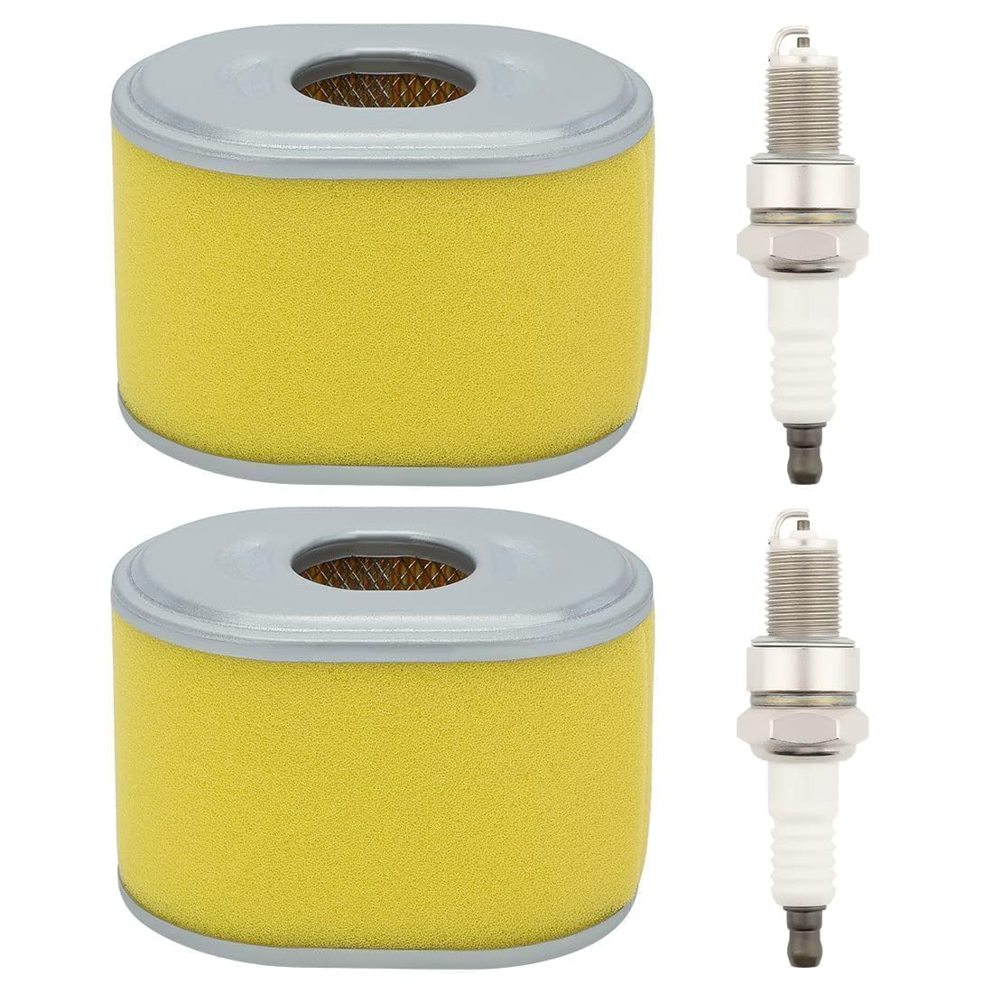 Savior 2-pack GX160 air filter with spark plug for Honda GX engines improves filtration and reliability.