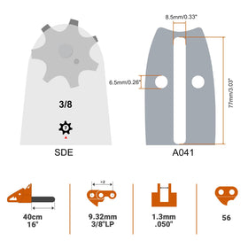 Savior 56 drive-link chain ready for smooth engagement