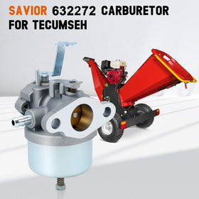 Savior 632272 carburetor side view highlights compact profile for tight engine bays.