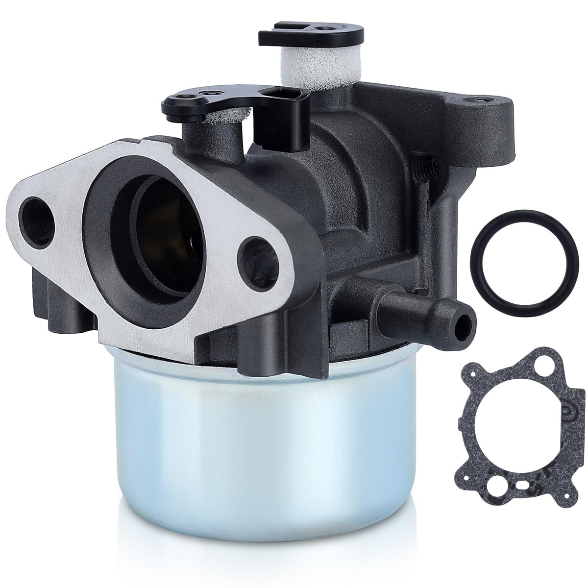 Savior 794304 carburetor closeup showing precise metering for efficient fuel use.