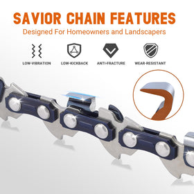 Savior bar and chain assembly kit for quick replacement